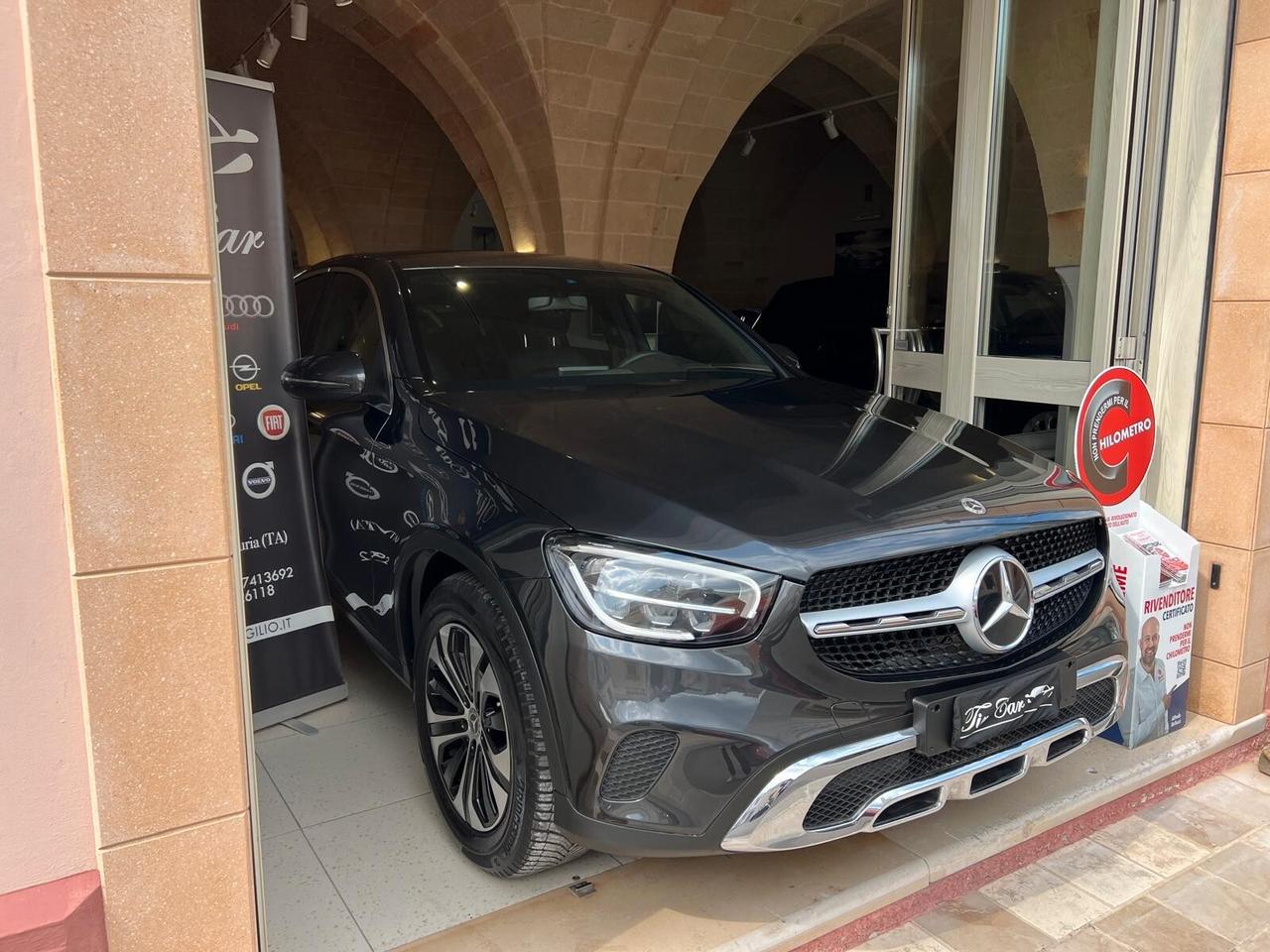 MERCEDES GLC 220D COUPE' 4MATIC SPORT 2.0 194CV PELLE NAVI CAM ANNO 2021