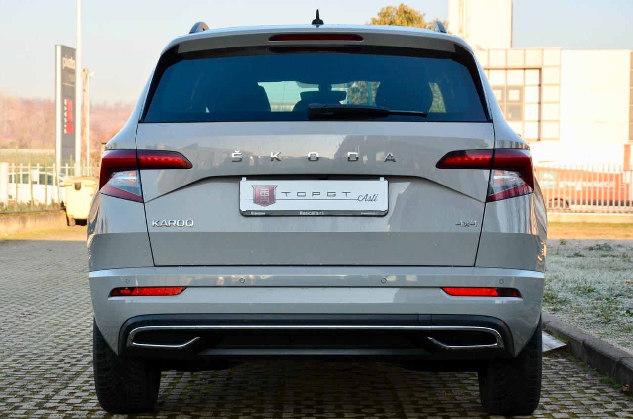 SKODA KAROQ 2.0 TDI SPORTLINE 4X4 150cv DSG, SERVICE CON FATTURE, EURO 6D, FARI LED, NAVI, RETROCAMERA, PERMUTE