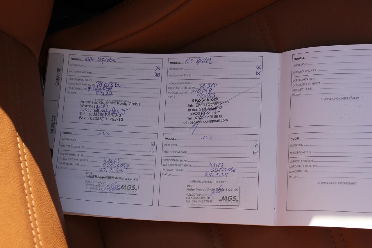 Fiat 124 Spider 1.4 TURBO AUTOMATICA Lusso INTERNI IN PELLE