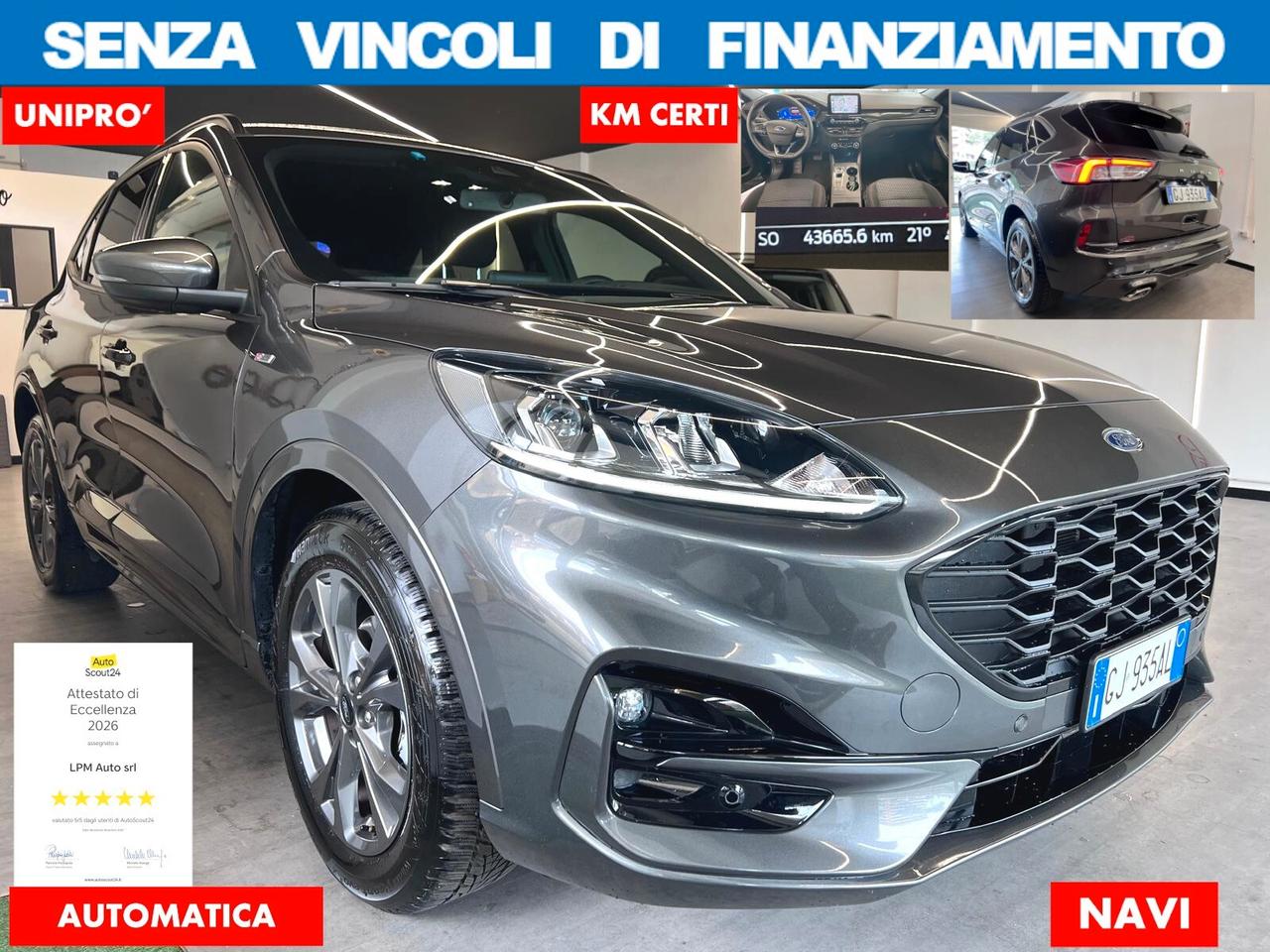 Ford Kuga 2.5 Full Hybrid 190 CV CVT ST-Line*NO VINCOLI DI FINANZIAM*KM CERTIF UNIPRO