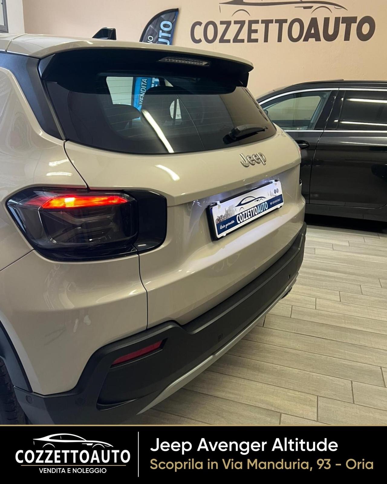 Jeep Avenger 1.2 100 CV Altitude garanzia Jeep