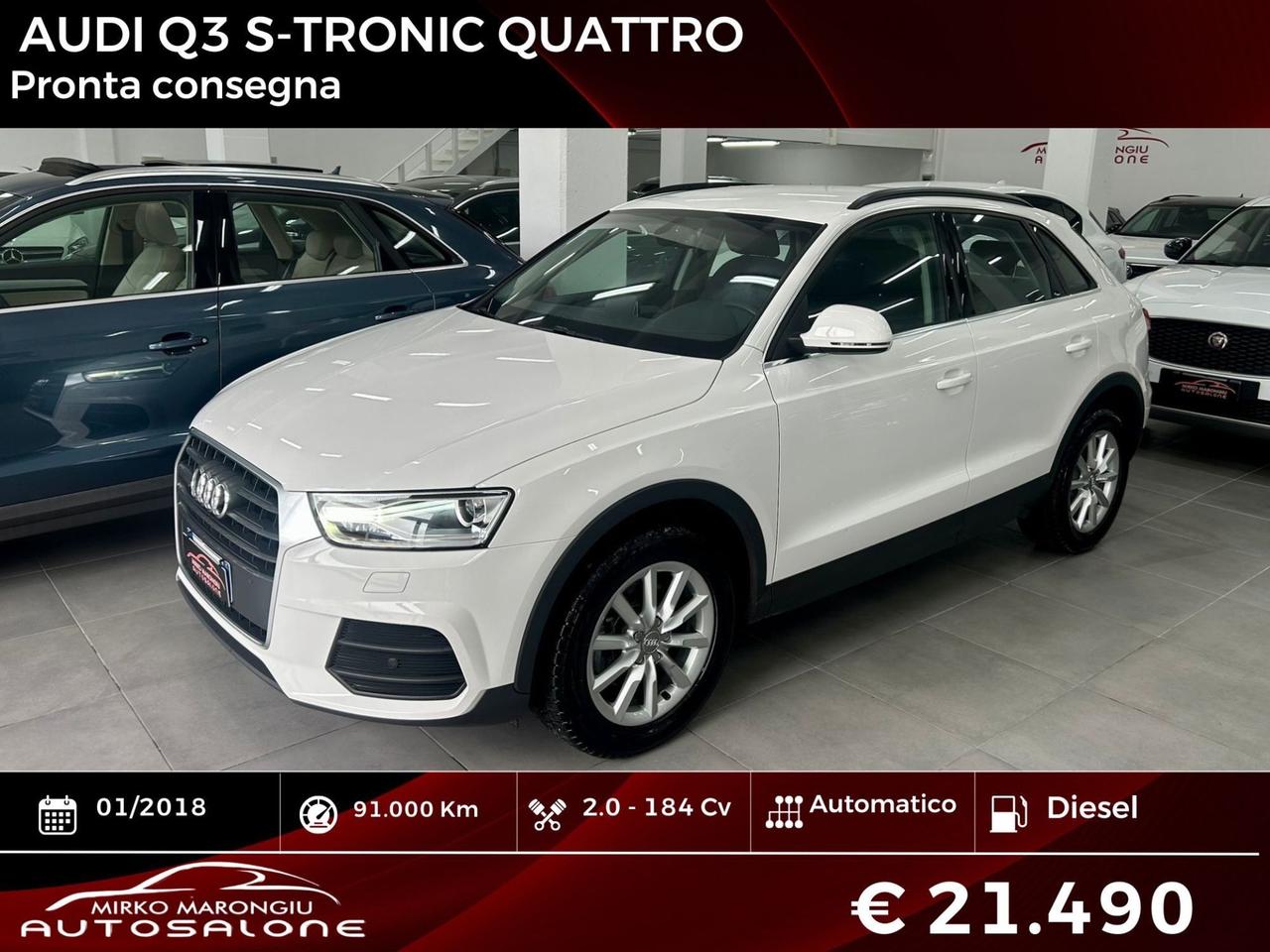 Audi Q3 2.0 TDI 184 CV S tronic quattro FINANZIABILE