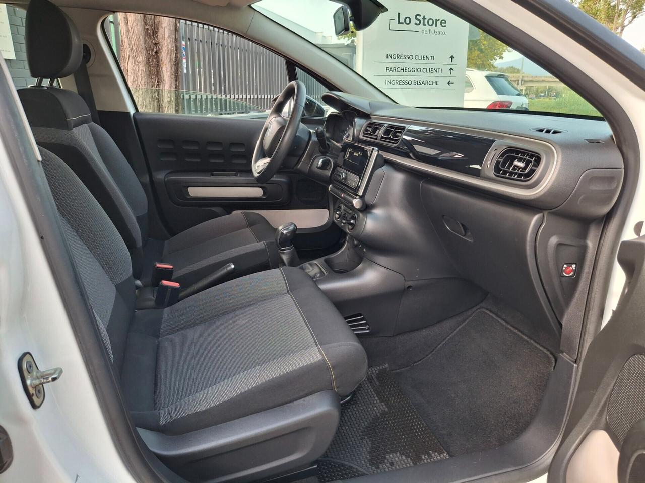 Citroen C3-1.2 BENZINA-CHILOMETRI CERTIFICATI-