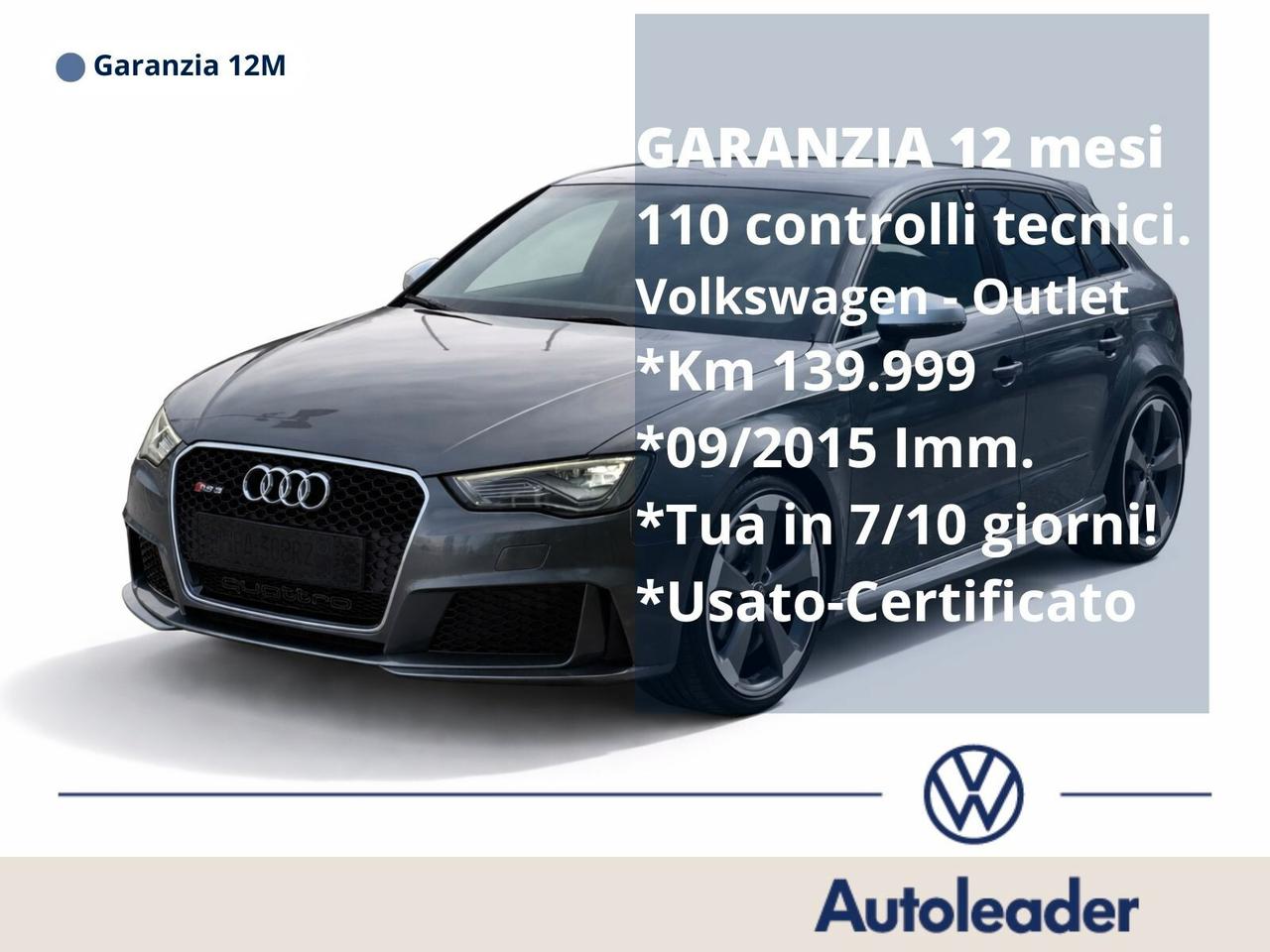 Audi A3 RS 3 SPB 2.5 TFSI quattro S tronic