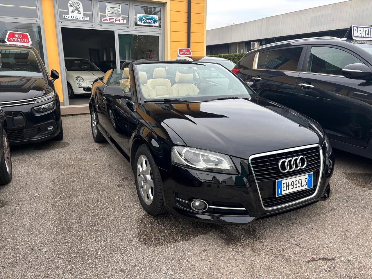 Audi A3 CABRIO ANNO 2011 1.6 105 CV OK NEOPATENTATI