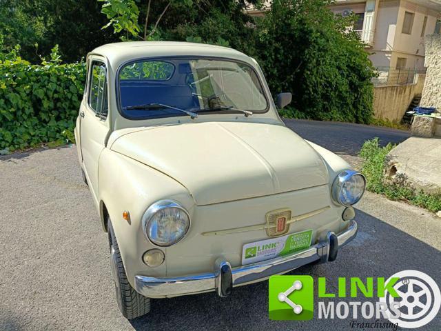 FIAT 600 D FANALONA LIBRETTO E TARGHE ORIGINALI