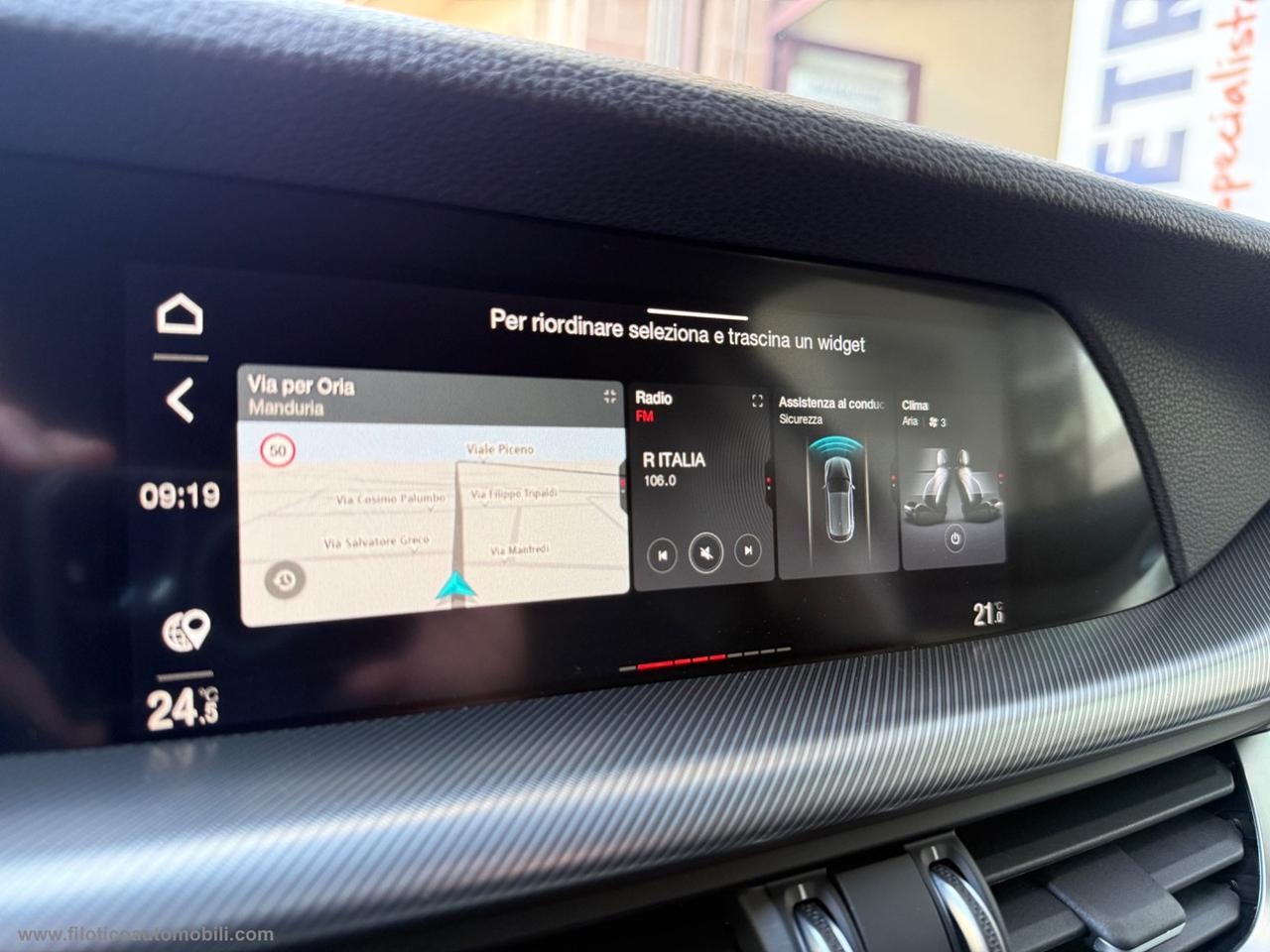 ALFA ROMEO Stelvio 2.2 T.diesel 190CV AT8 Q4 Sprint MY 2021 - GANCIO DI TRAINO ELETTRICO-PELLE