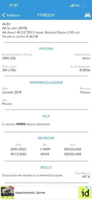 Audi A6 Avant 40 2.0 TDI S tronic Business Sport