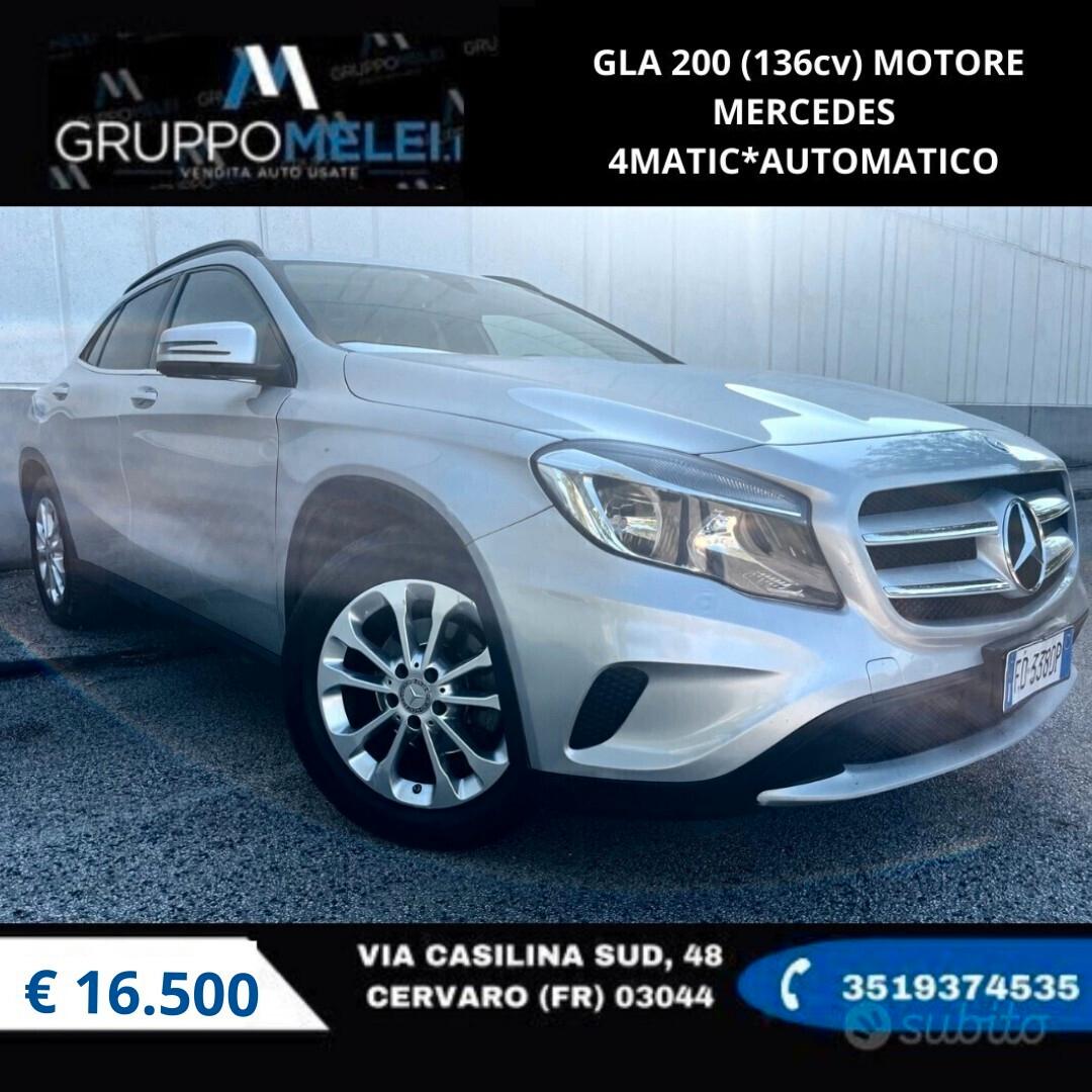 GLA 200 (136cv) MOTORE MERCEDES 4MATIC*AUTOMATICO