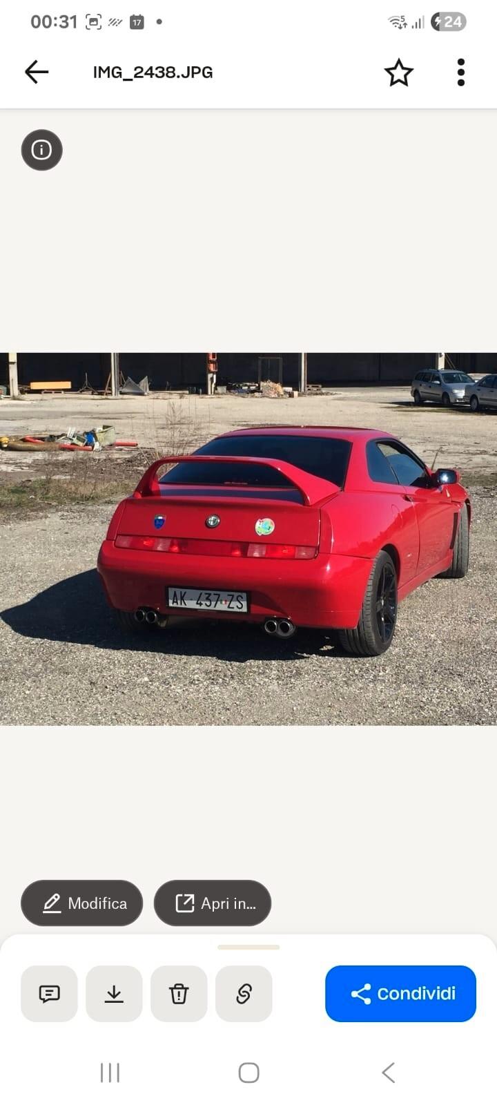 Alfa Romeo GTV 2.0i V6 turbo cat