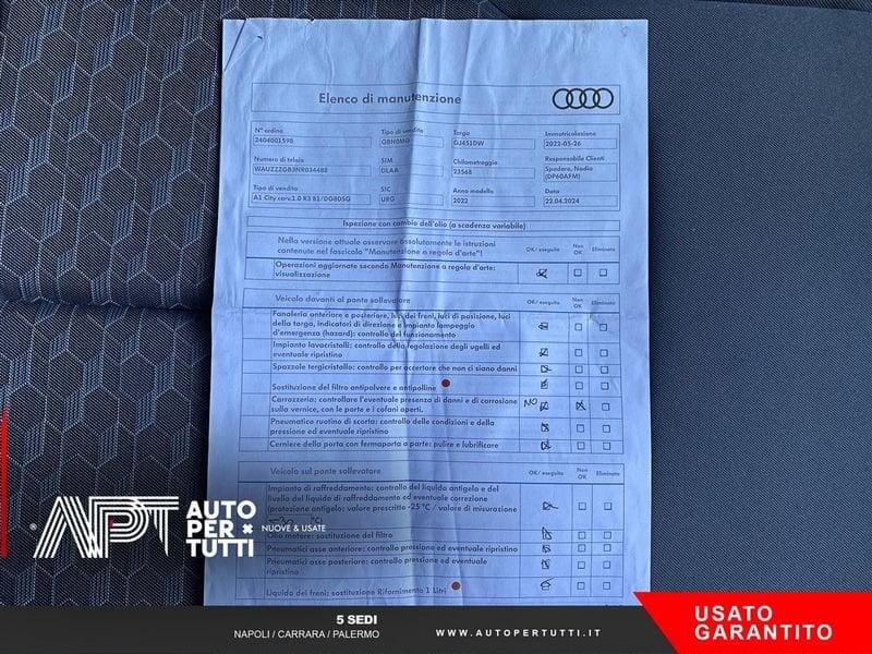 Audi A1 A1 Citycarver 30 1.0 tfsi Admired 110cv s-tronic