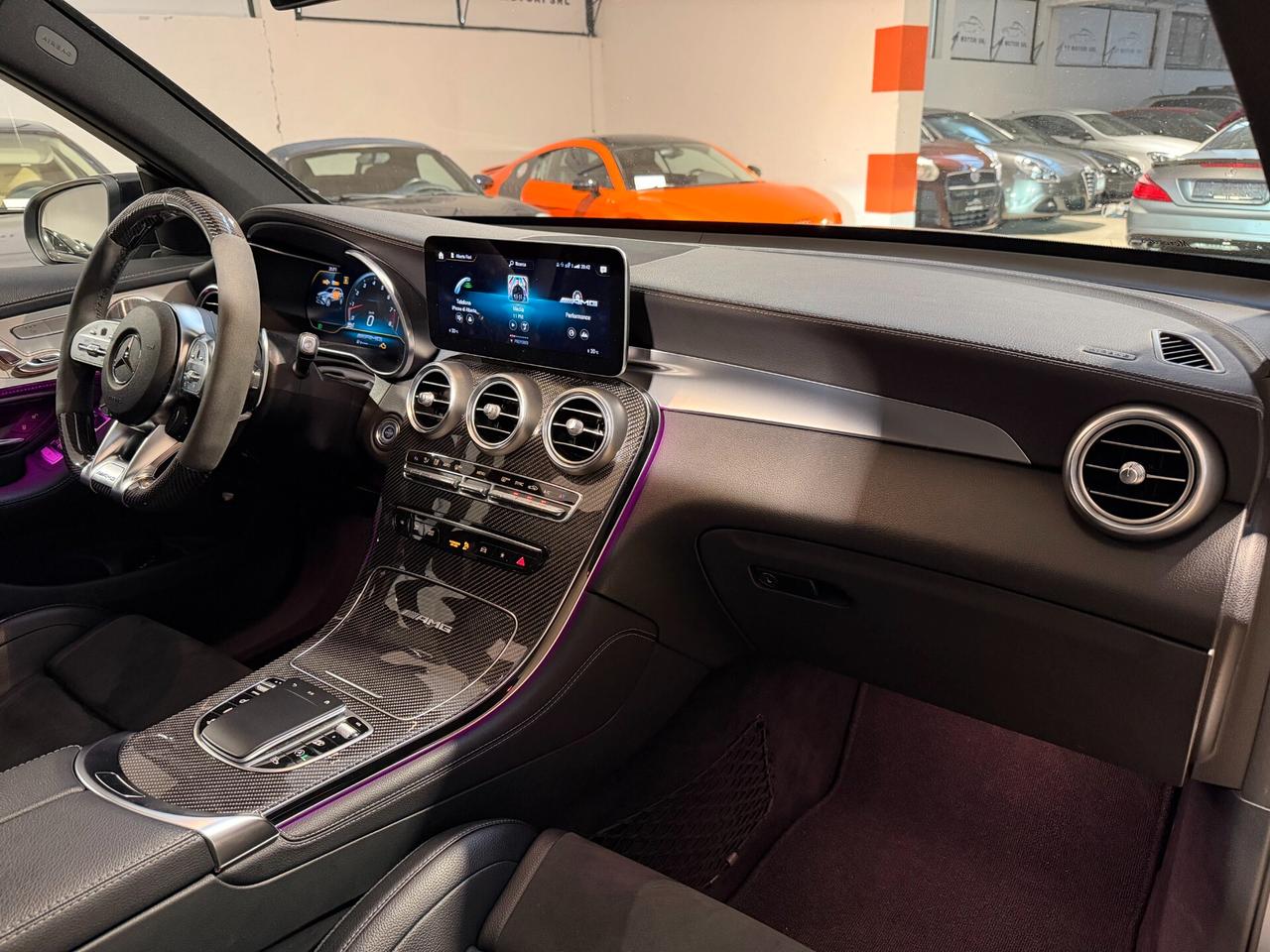 Mercedes-benz GLC 63 AMG S TETTO-RECARO-CARBOCER-SCARICO-CARBONIO