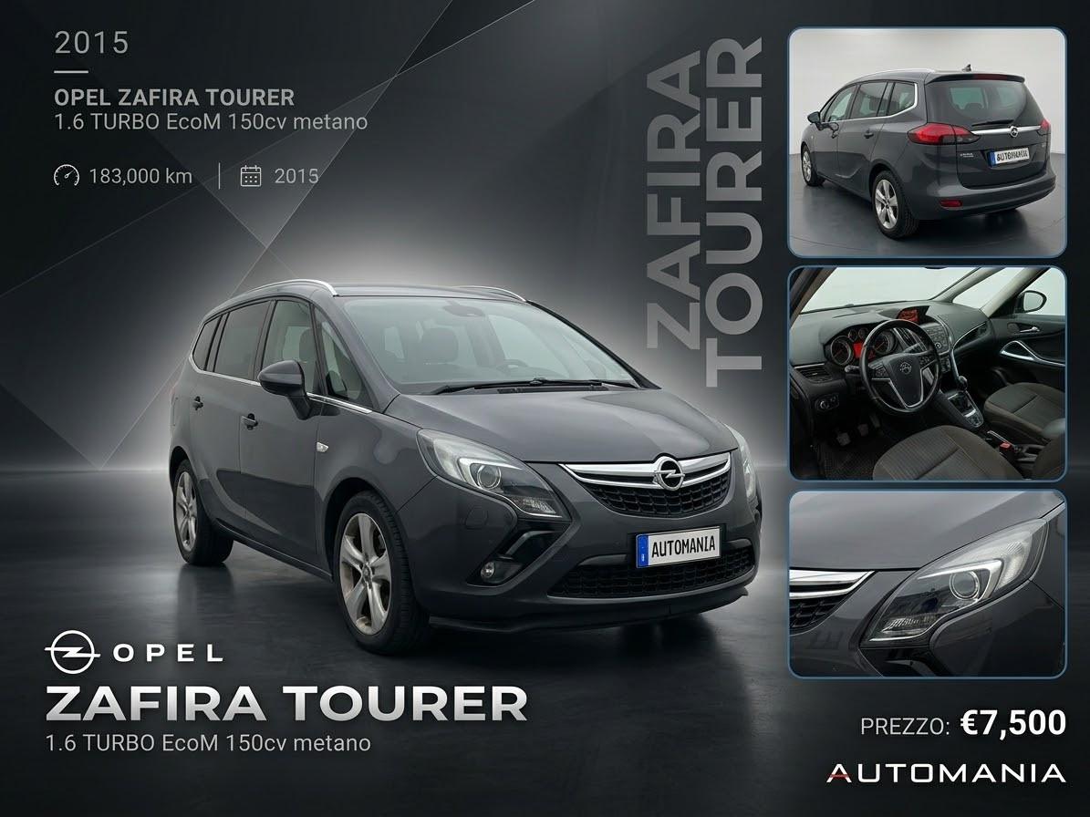 Opel Zafira Tourer 1.6 Turbo EcoM 150cv Cosmo Metano