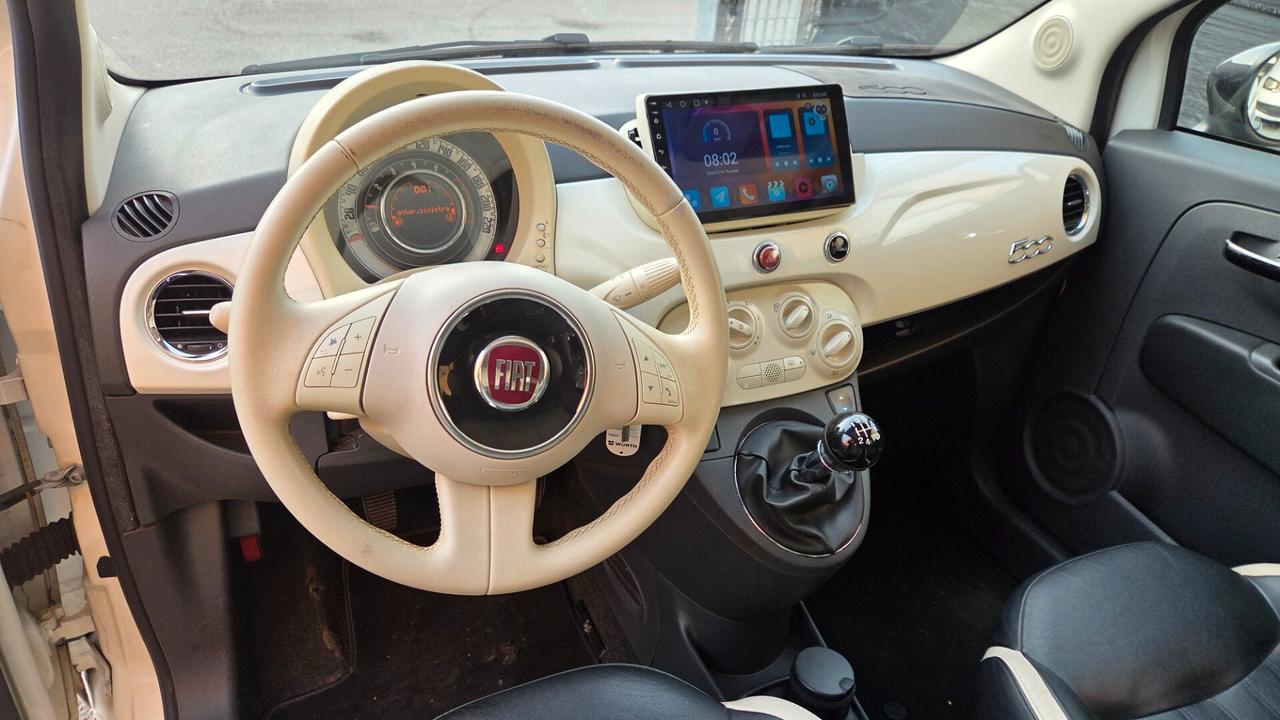 Fiat 500 1.2 GQ interni pelle