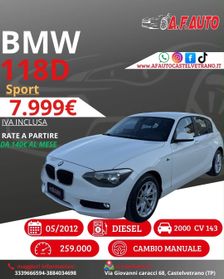Bmw 118d 5p. Sport