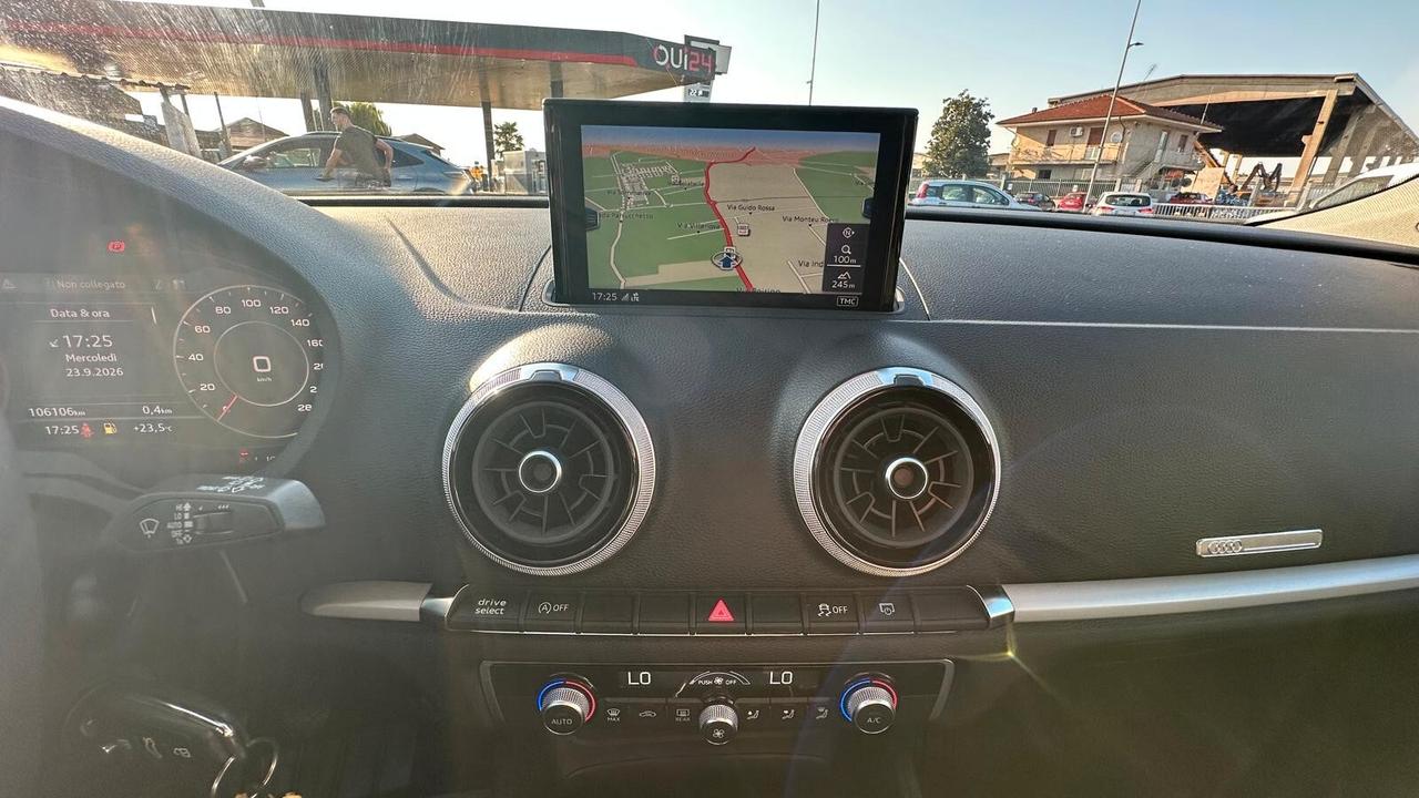 Audi A3 SPB 30 TDI S line Sport UNICO PROPRIETARIO KM CERTIFICATI