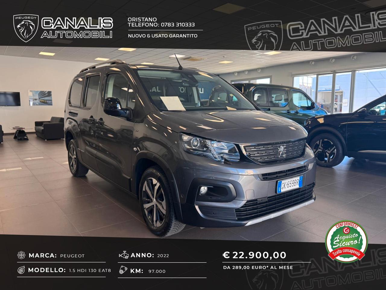 Peugeot Rifter BlueHDi 130 S&S GT Long 7 posti
