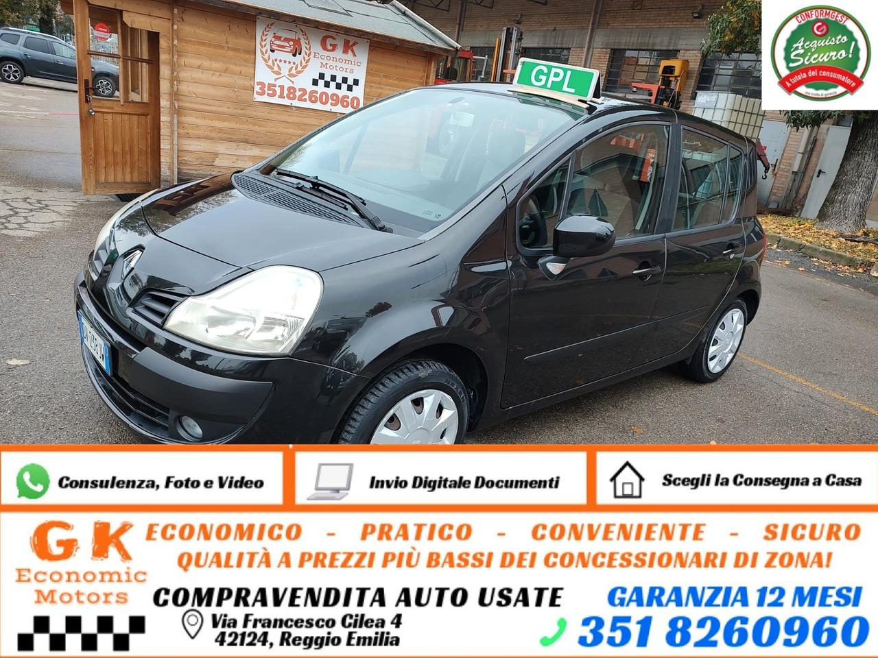 Renault Modus 1.2 16V GPL Expression, OK Neopatentati, Garanzia L.12 Mesi