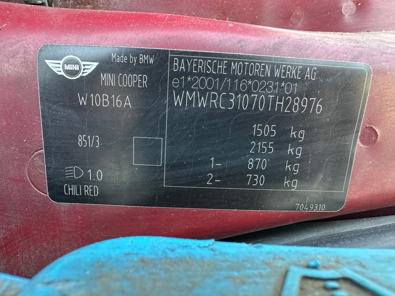 Mini 1.6 16V Cooper