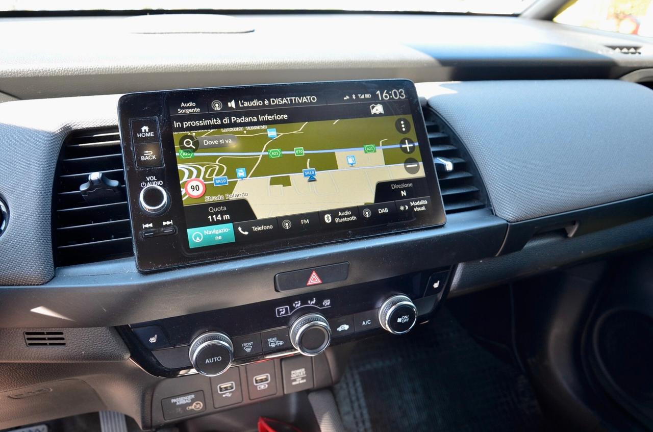 HONDA JAZZ CROSSTAR 1.5 HEV EXECUTIVE BICOLOR 98cv ECVT, UNICOPROPRIETARIO, SERVICE HONDA, UFF ITALIANA, EURO 6D, HIGH BEAM, RETROCAMERA, APPLE ANDROID, PERMUTE