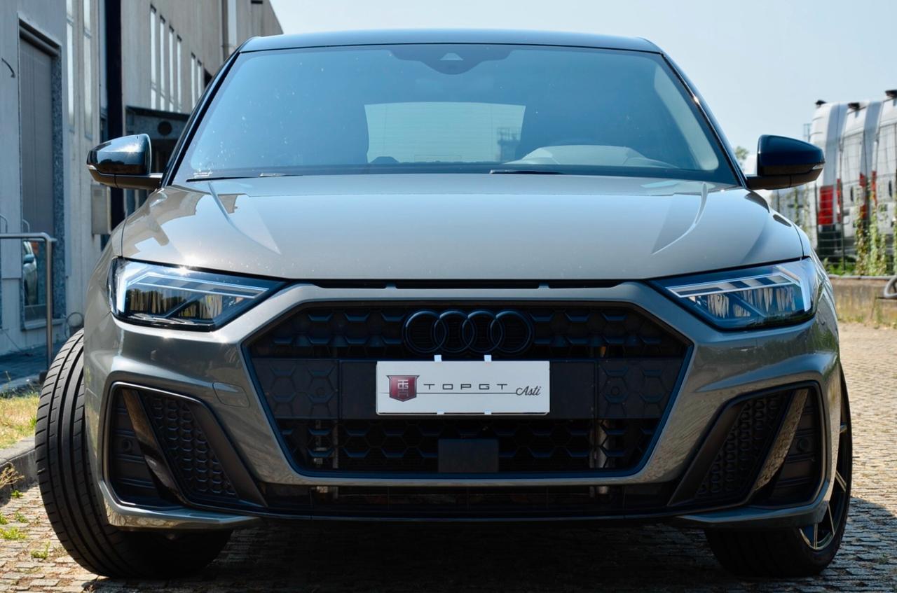 AUDI A1 SPORTBACK 1.5 TFSI 150cv S-TRONIC IDENTITY BLACK S-LINE INT-EXT, UNICOPROPRIETARIO, EURO 6D, UFF ITALIANA, SERVICE AUDI, FULL LED, RETROCAMERA, PERMUTE