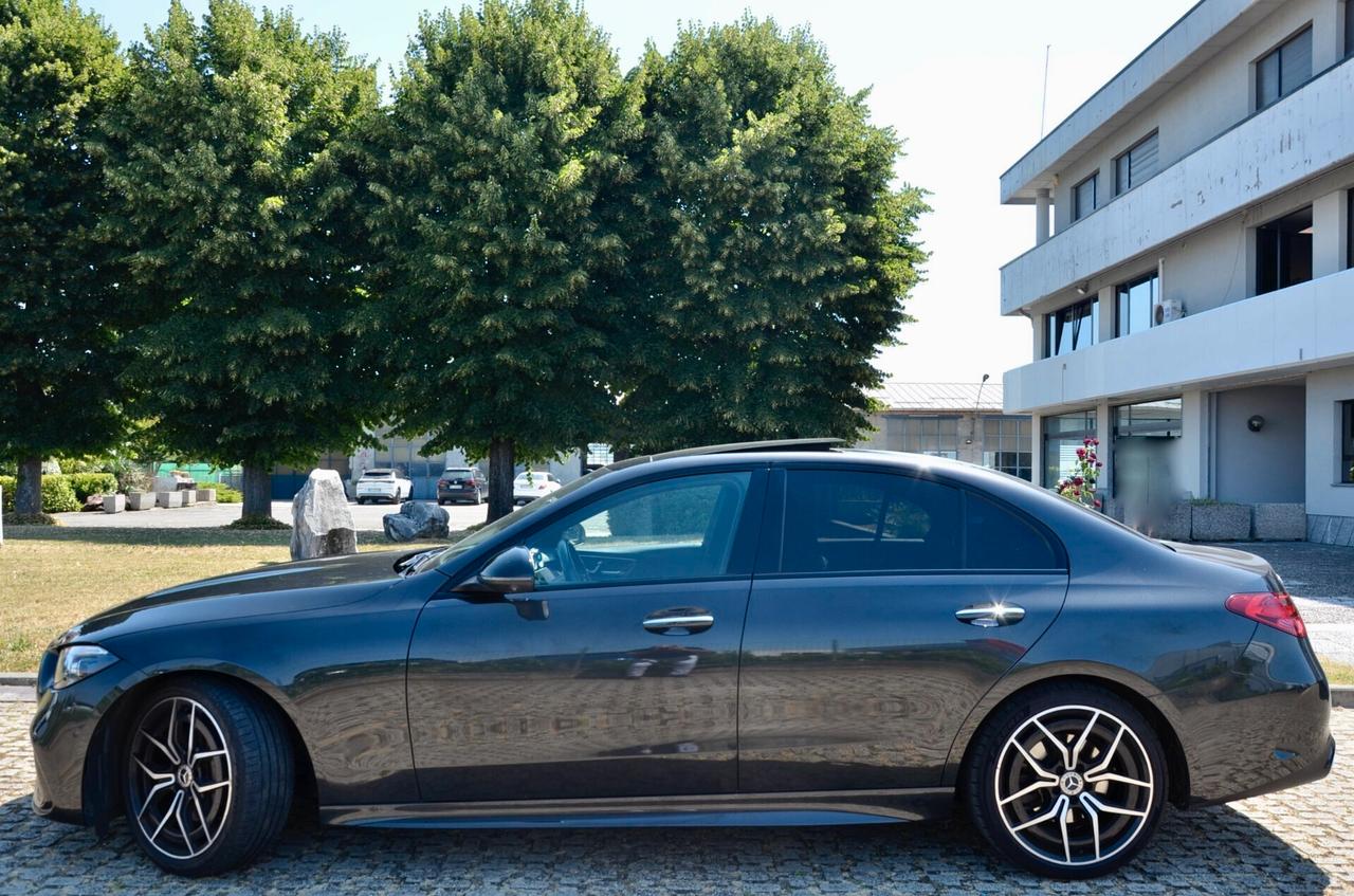MERCEDES-BENZ C 220d MHEV PREMIUM PRO AMG LINE 200cv AUTO, UNICOPROPRIETARIO, EURO 6D, UFF ITALIANA, SERVICE UFF MERCEDES, TETTO, HI-FI BURMESTER, DIGITAL LIGHT, PERMUTE