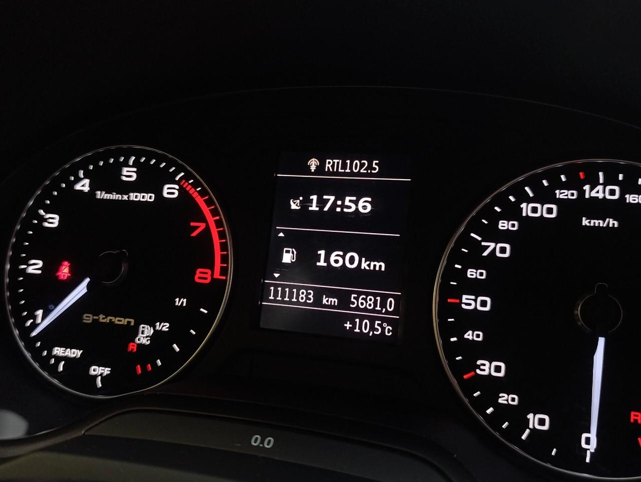 Audi A3 SPB 1.4 TFSI g-tron 1.000 km di autonomia