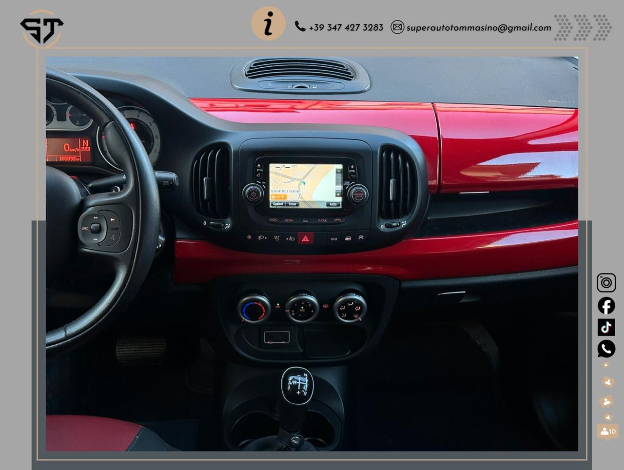 Fiat 500L 1.3 MJ 95 CV Cambio aut Garanzia 12 mesi