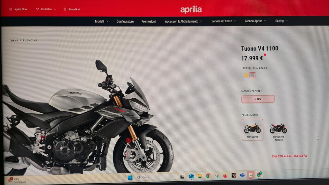 Aprilia Tuono V4 1100 BASE ABS EURO 5 +