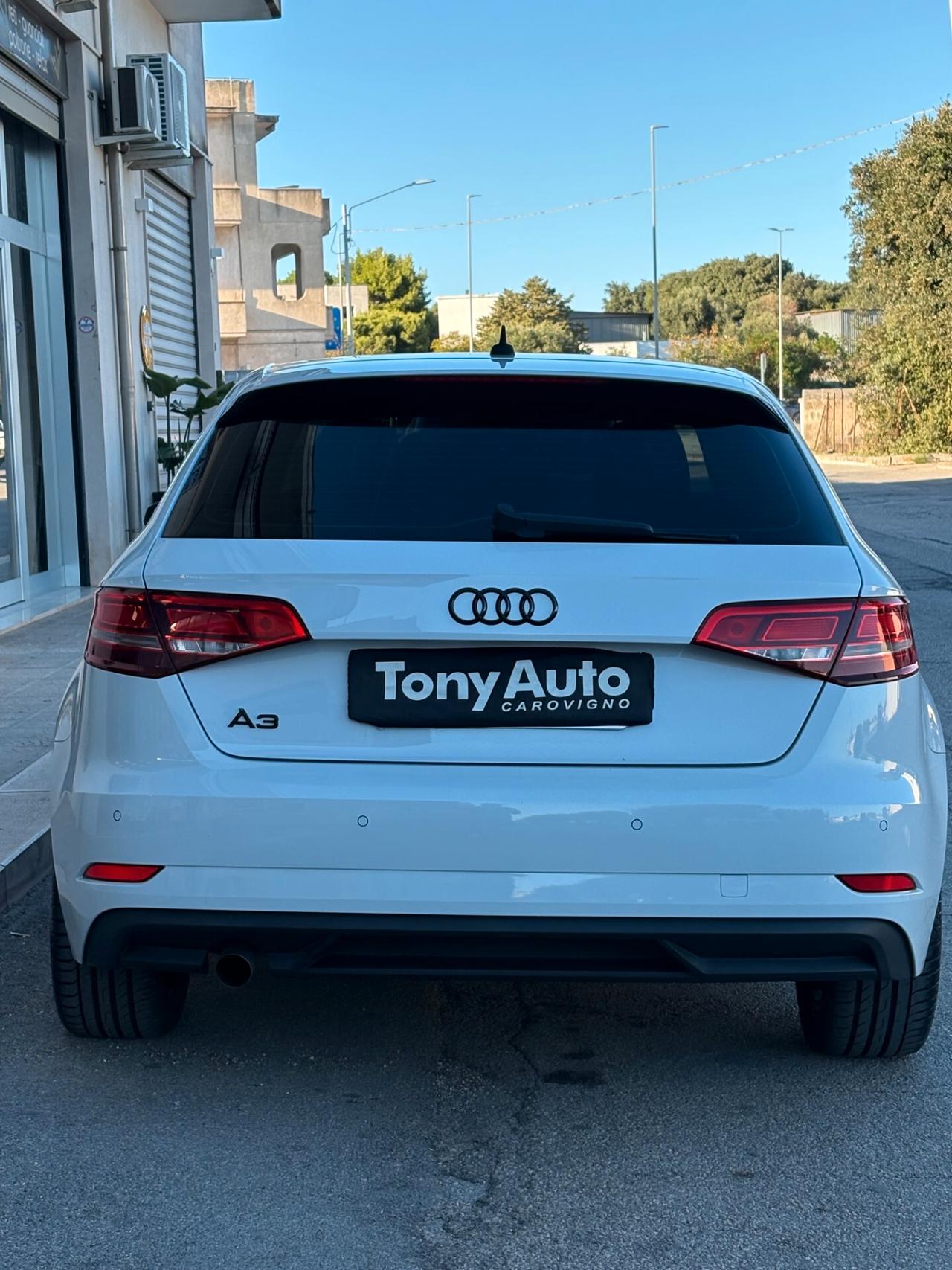 Audi A3 Sportback 30 1.6 tdi Sport 116cv s-tronic NAVI,FULL LED,ANDROID AUTO,SENS.PARCHEGGIO,BLUETOOTH,BLOCK