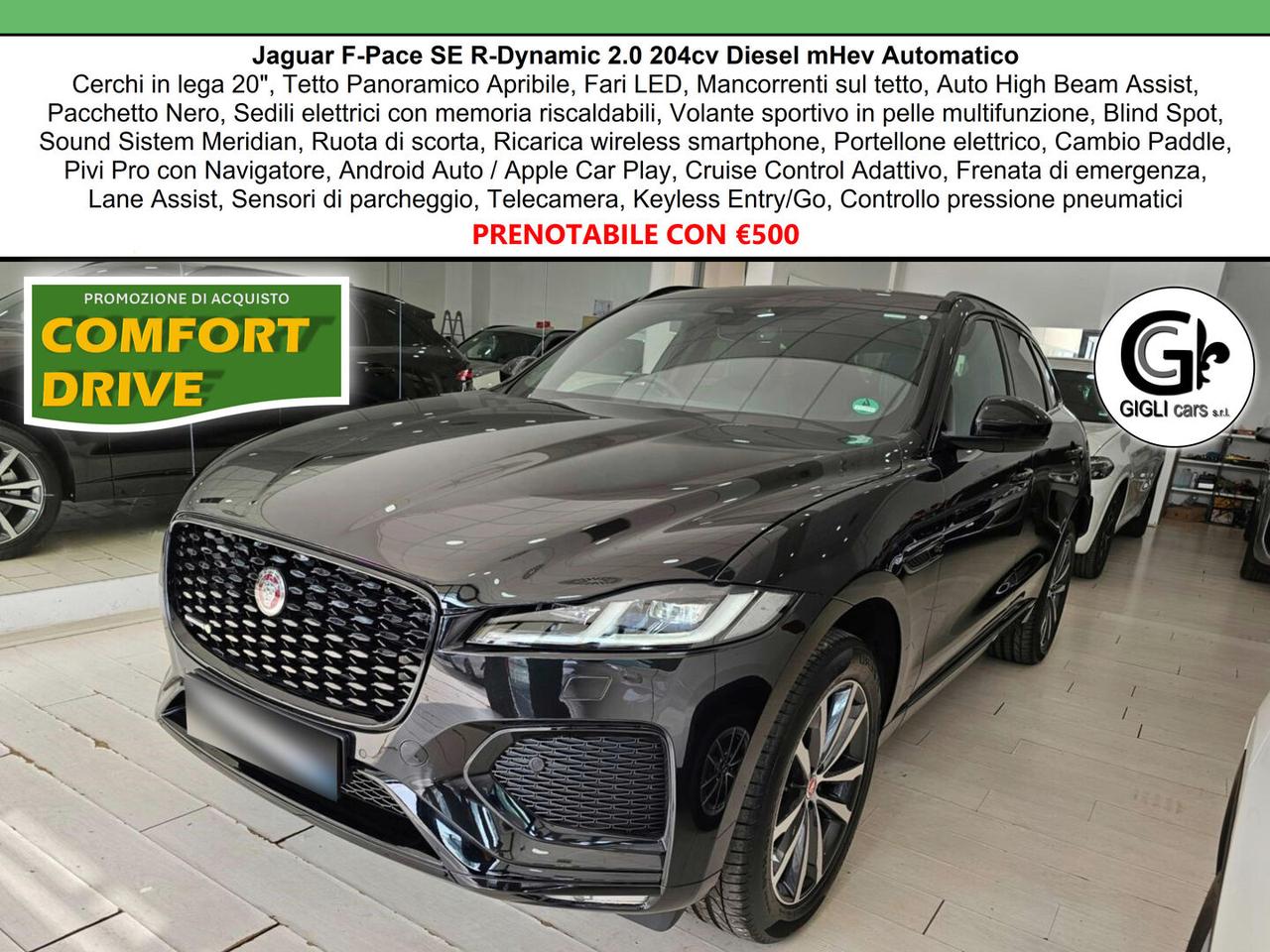 Jaguar F-Pace 2.0 D204 R-Dynamic SE awd auto c.20" TETTO Apr. LED