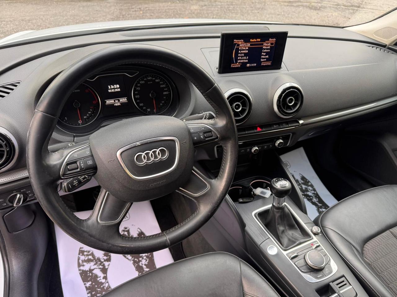 Audi A3 SPB 2.0 TDI Ambition GARANZIA 1 ANNO