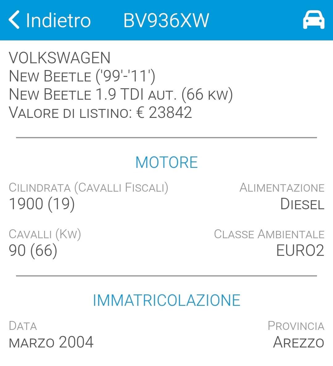 Volkswagen New Beetle 1.9 TDI aut.