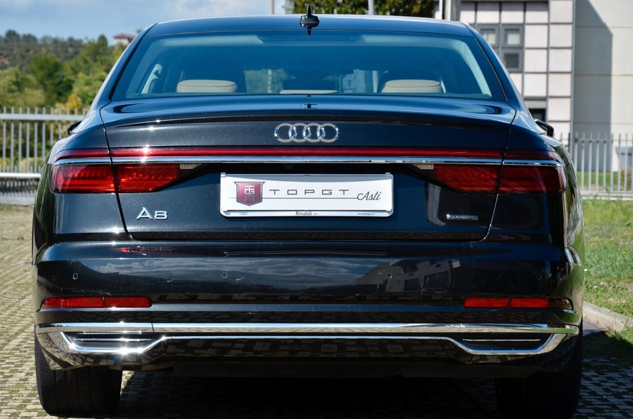 AUDI A8 50 3.0 tdi MHEV QUATTRO 286cv TIPTRONIC, PRIMA VERNICE, IVA ESPOSTA, UFF ITALIANA, SERVICE AUDI, EURO 6D, PERMUTE