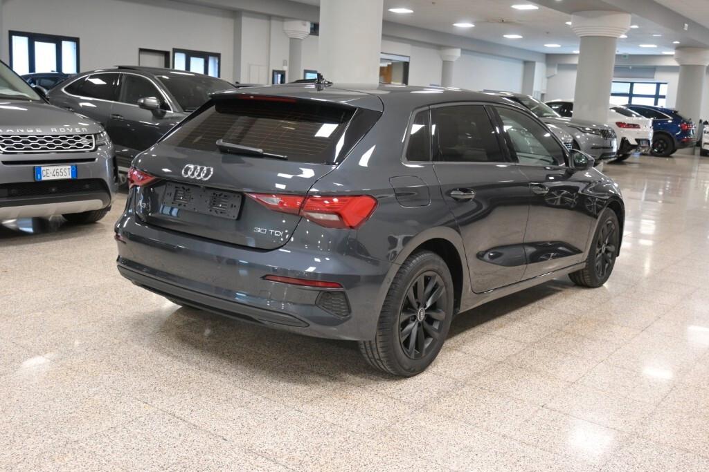 AUDI A3 SPORTBACK 30 TDI 115CV 6M. ATTRACTION ( FARI LED - VIRTUAL COCKPIT - ADAPTIVE CRUISE - NAVI - MIRROR - CLIMA BIZONA - PARK ASSIST - TELECAMERA POST. )