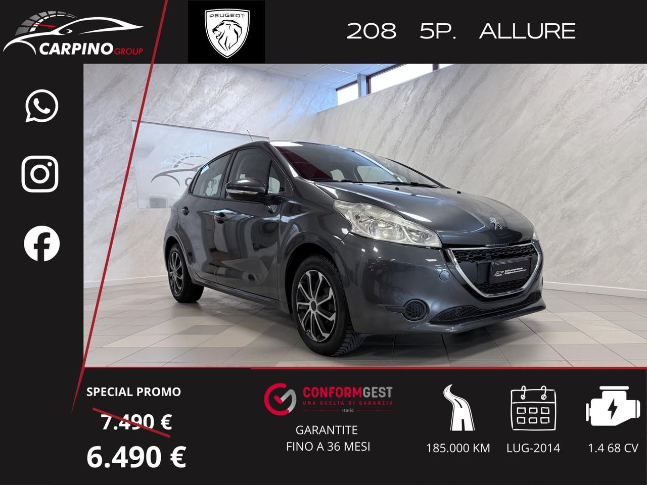 Peugeot 208 1.4 HDi 68 CV 5 porte Allure