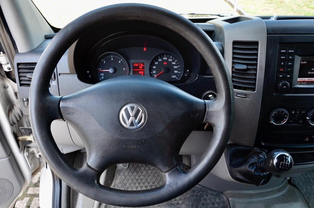 VOLKSWAGEN CRAFTER 2.0 140cv PM-TM 3 POSTI, UNICOPROPRIETARIO, UFF ITALIANA, EURO 6B, A/C, BLUETOOTH
