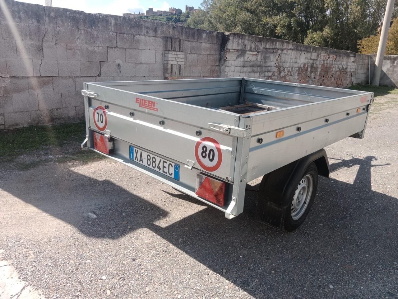 Carrello ellebi brenderup con capretta 250 x130