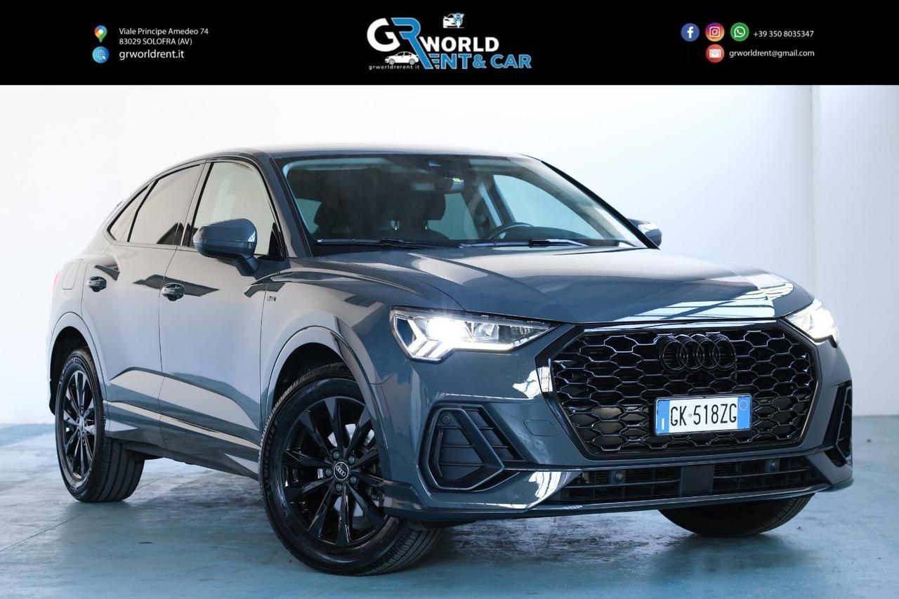 Audi Q3 Sportback 35 TDI S tronic line Black edition UNIPROPRIETARIO ITALIANA IVA ESPOSTA