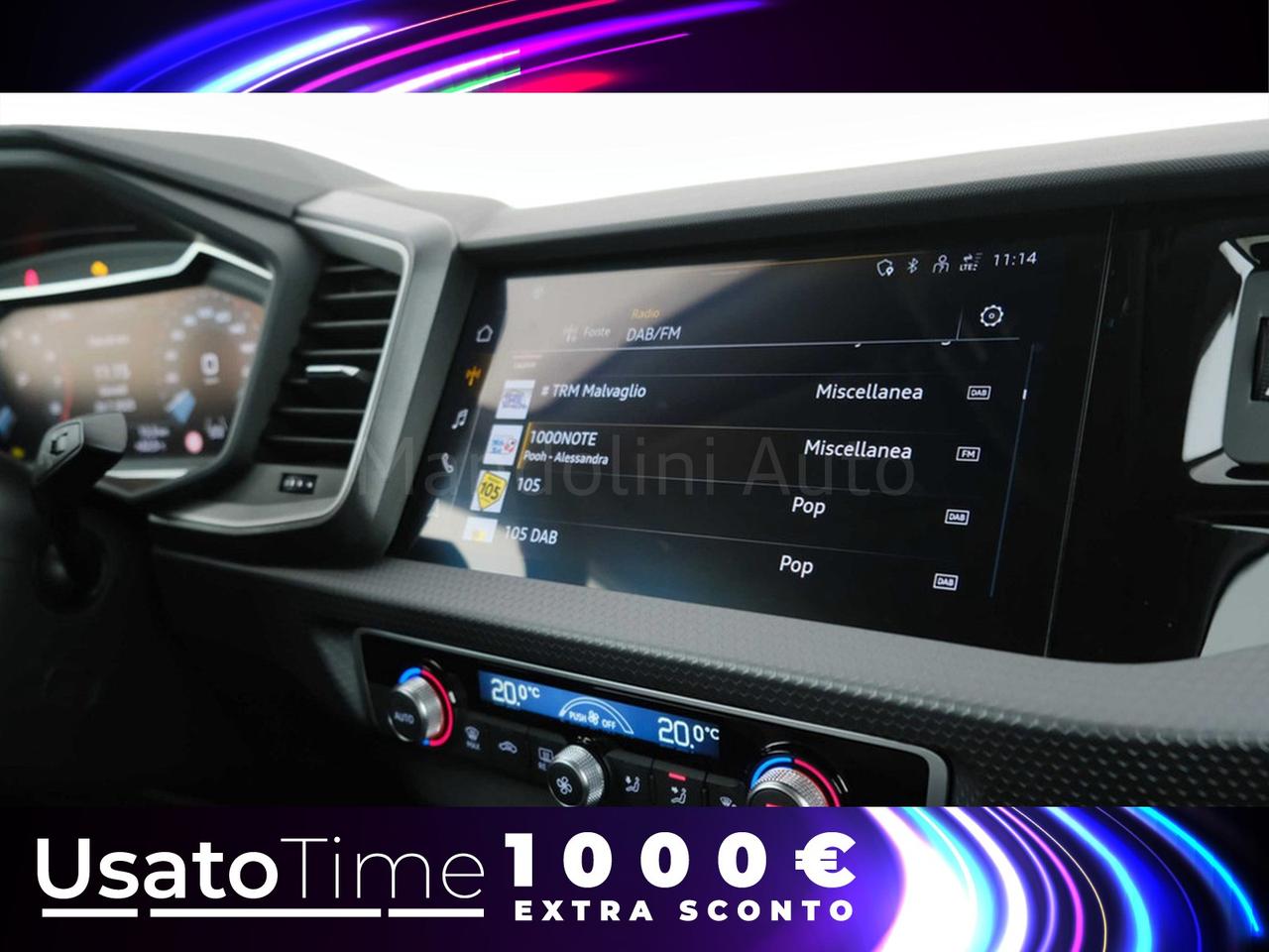 Audi A1 sportback 30 1.0 tfsi 116cv identity black s tronic