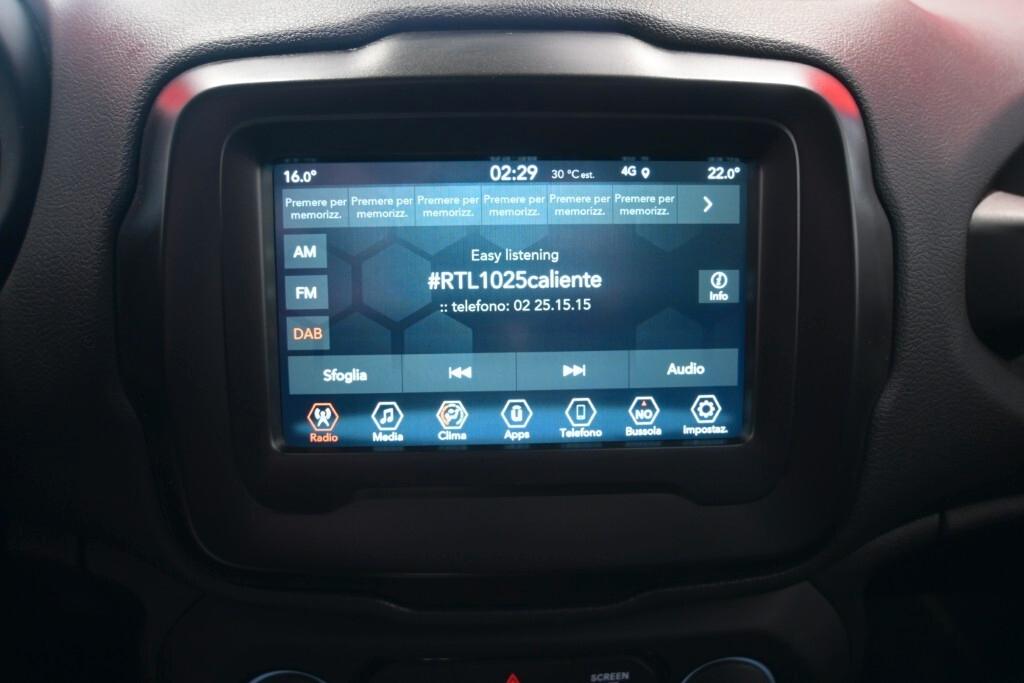 JEEP RENEGADE 1.6 M-JET 16V 130CV 6M. LIMITED ( ADAPTIVE CRUISE - MIRROR - SENSORI POST. - CERCHI 17 )