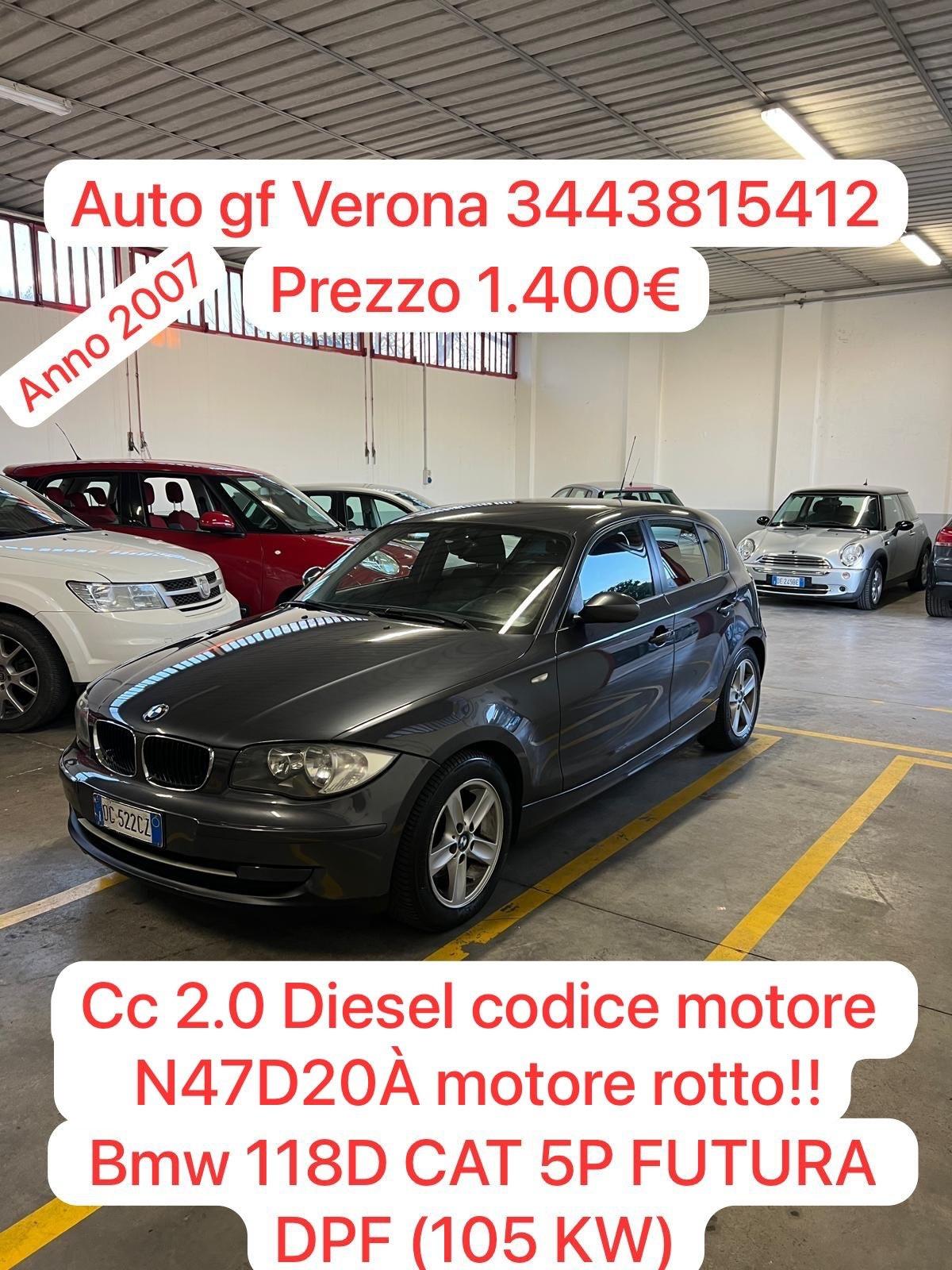 Bmw 118 118d cat 5 porte Futura DPF