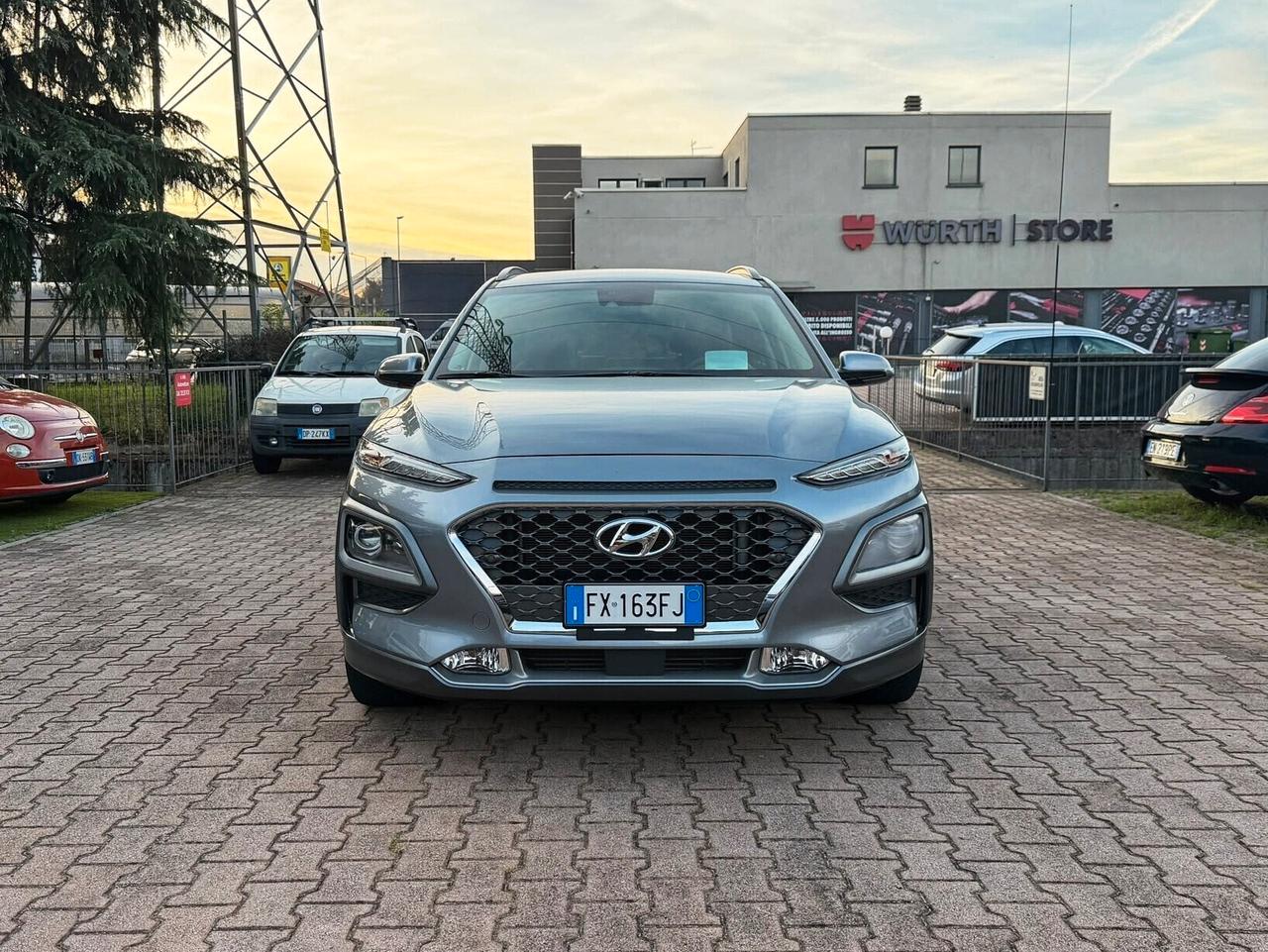 Hyundai Kona 1.6 CRDI 136 CV 4WD AUTOMATICA NAVIGA CAMERA SENSORI PDC OK NEOPATENTATI