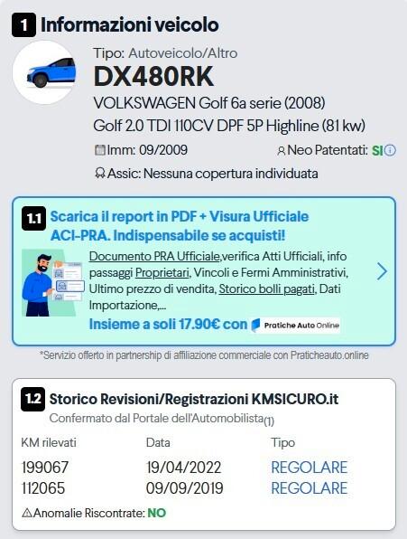 Volkswagen Golf 2.0 TDI 140CV DPF 5p. Highline