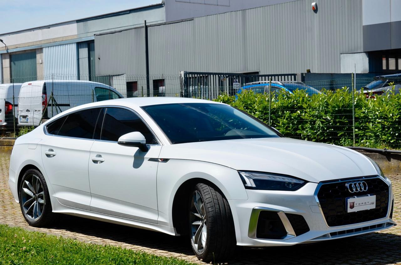 AUDI A5 SPORTBACK 35 2.0 TDI MHEV S-LINE 163 cv S-TRONIC, GARANZIA UFF AUDI, UFF ITALIANA, TUTTI SERVICE AUDI, IVA ESPOSTA, EURO 6D, MATRIX, RETROCAMERA, PERMUTE
