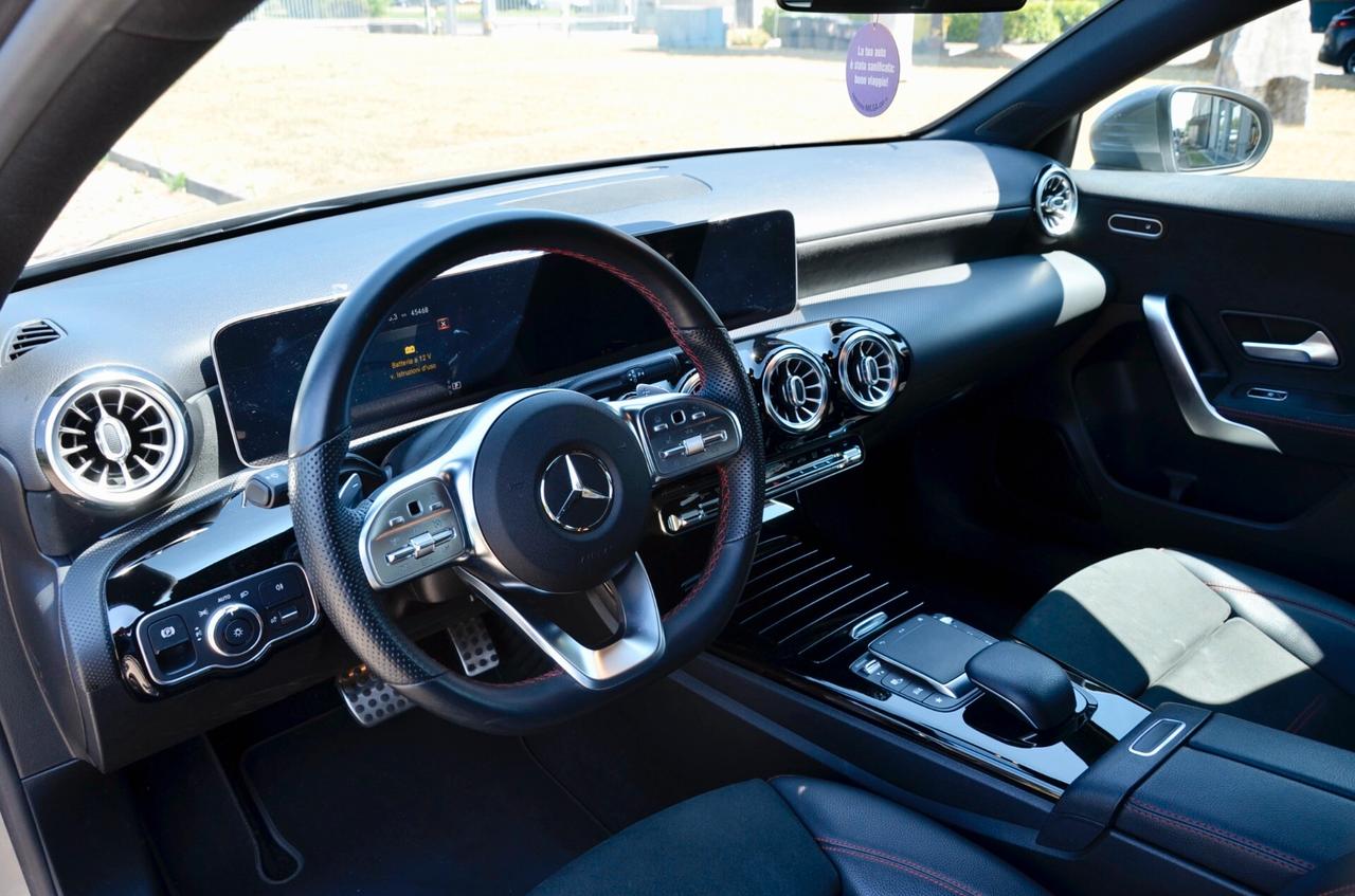 MERCEDES-BENZ A 180d PREMIUM AMG LINE 116cv AUTO, SERVICE UFF MERCEDES, EURO 6D, NAVI, RETROCAMERA, LUCI AMBIENTE 64 COLORI, PERMUTE
