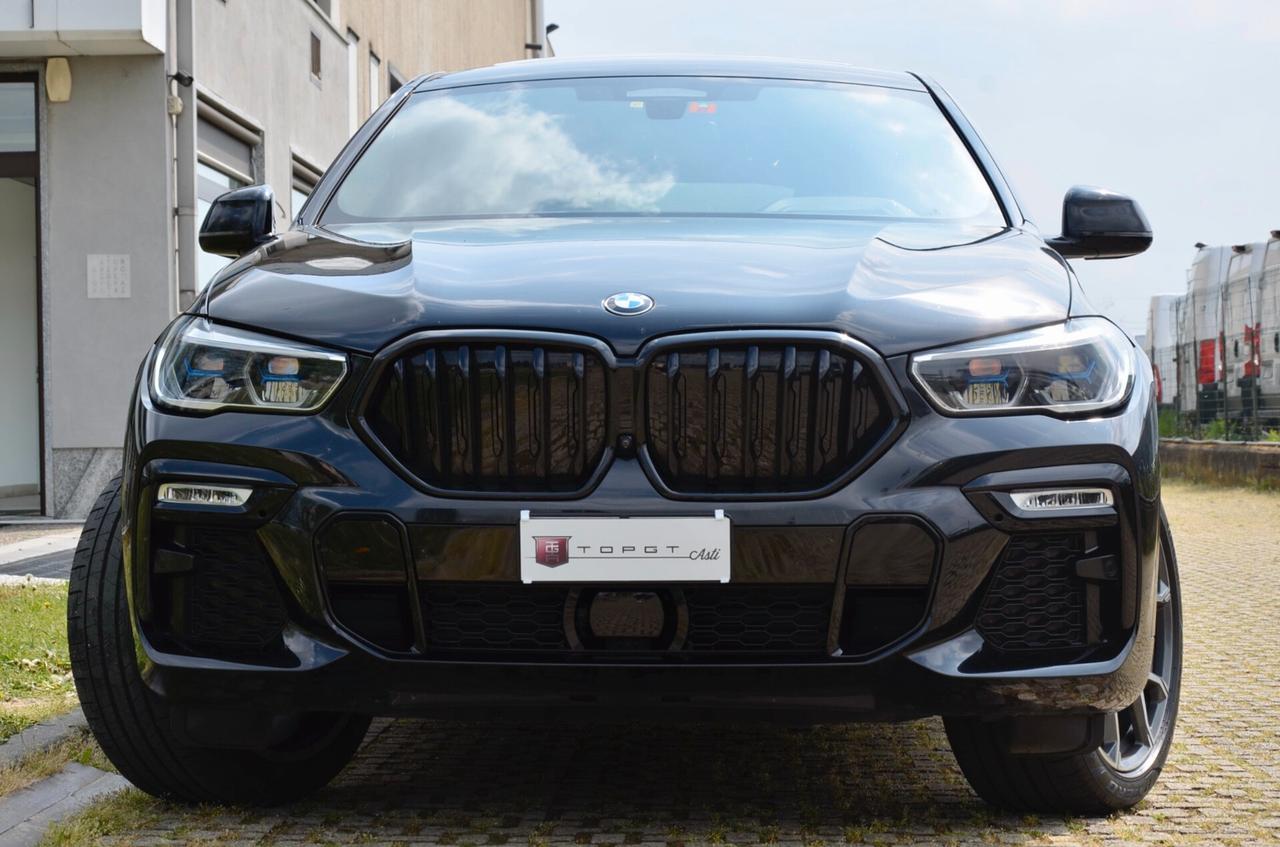BMW X6 XDRIVE30d MHEV 48V MSPORT 286cv AUTO, FULL OPTIONAL, UFF ITALIANA, SERVICE BMW, EURO 6D, PERMUTE