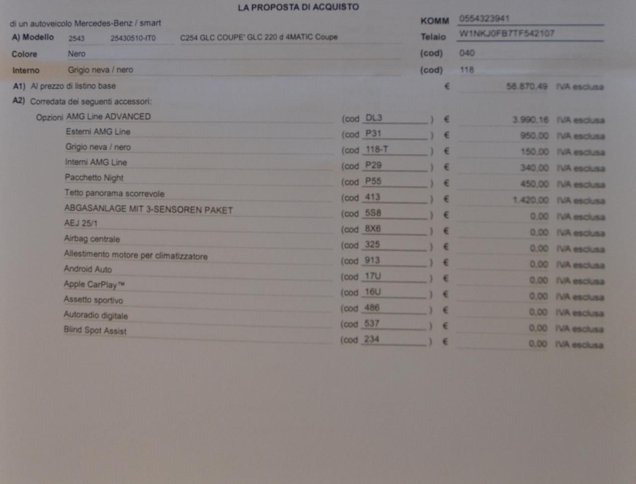 Mercedes-benz GLC 220 d 4Matic Mild hybrid Coupé AMG Line Advanced