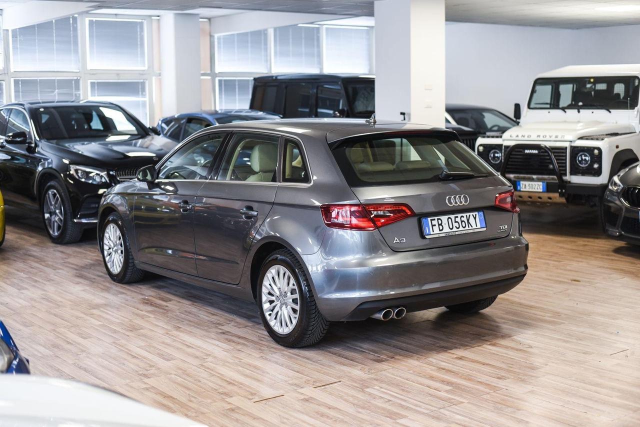 Audi A3 SPB 2.0 TDI 184 CV clean diesel quattro S tronic Ambiente