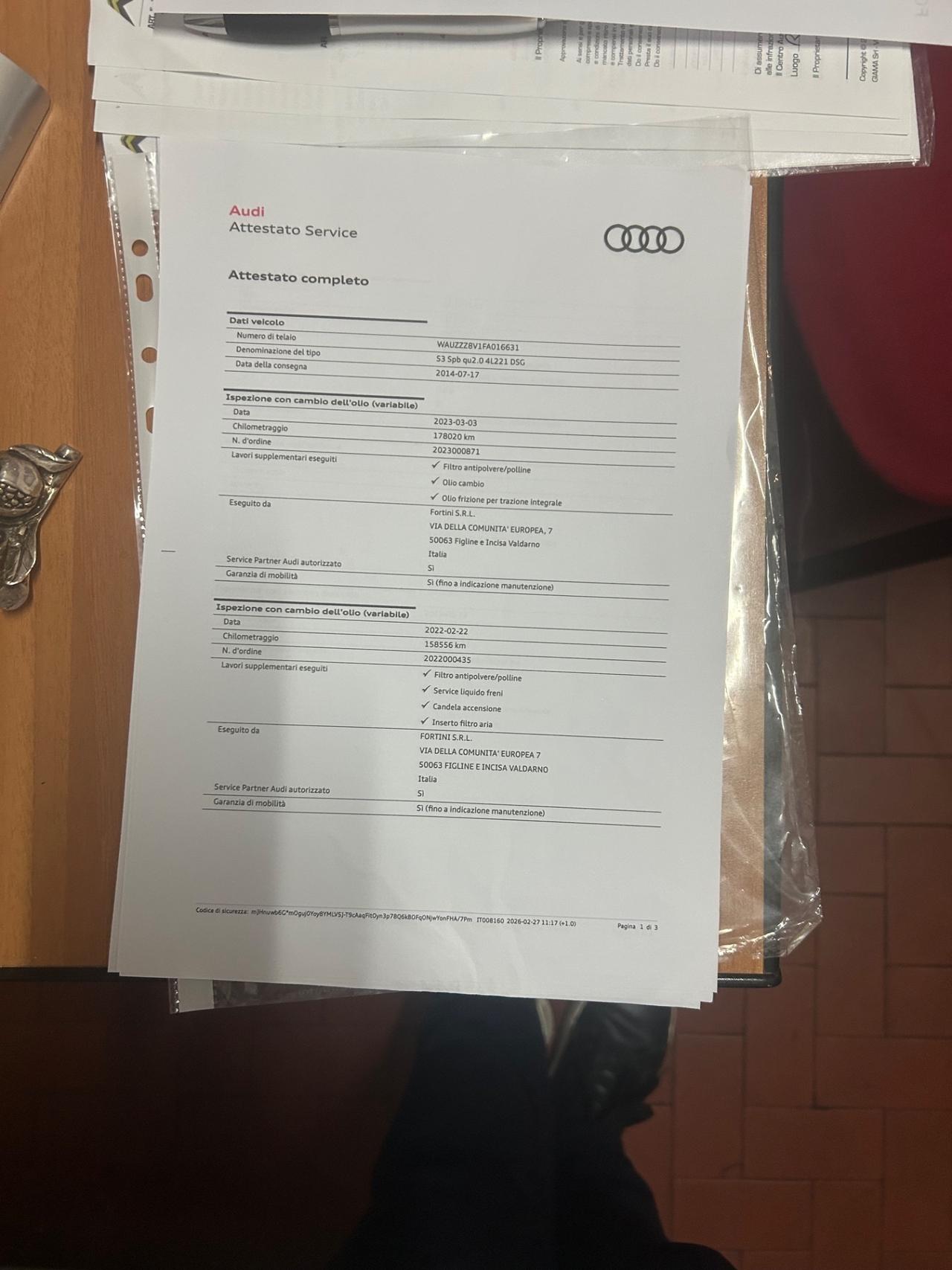 Audi A3 S3 2.0 TFSI quattro